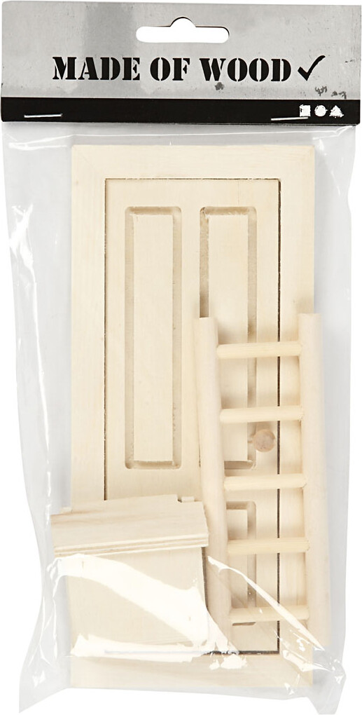 Dør - Postkasse Og Stige - Str 8X18 Cm