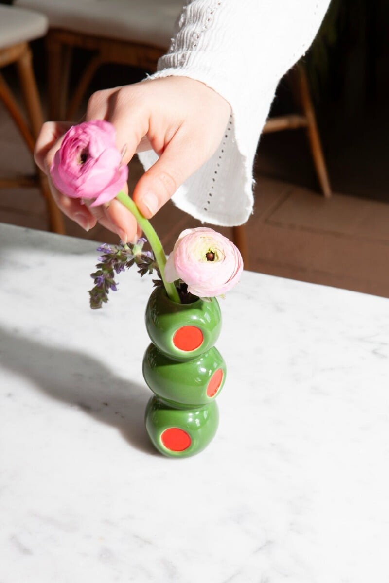 Doiy - Olivia Vase - Green And Red