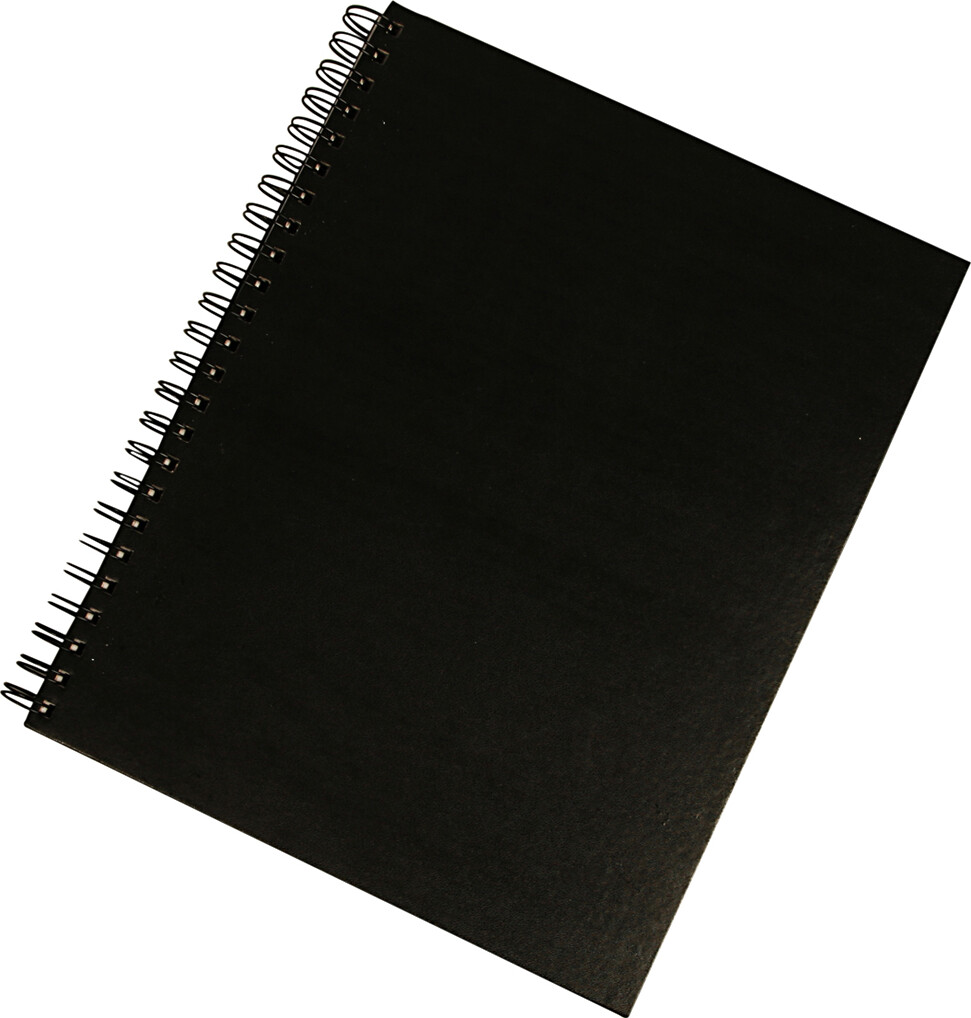 Notesbog Uden Linjer - Str 23X30 5 Cm - Sort