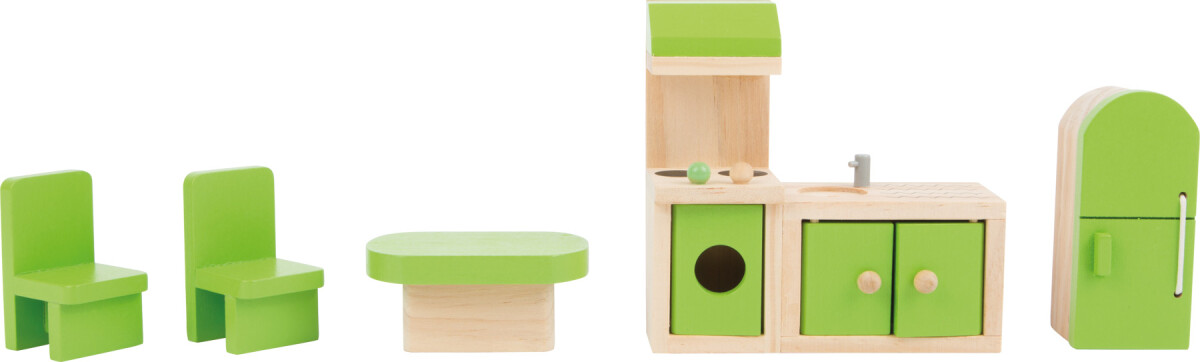 Dukkehus Møbler I Træ - Køkken - 5 Dele - Small Foot