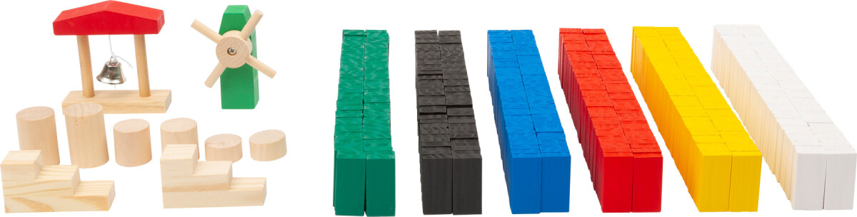 Domino Brikker - Rally Sæt - Træ - 480 Brikker - Small Foot