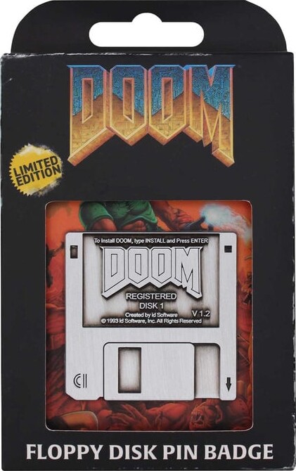 Doom - Floppy Disk - Limited Edition Pin Badge