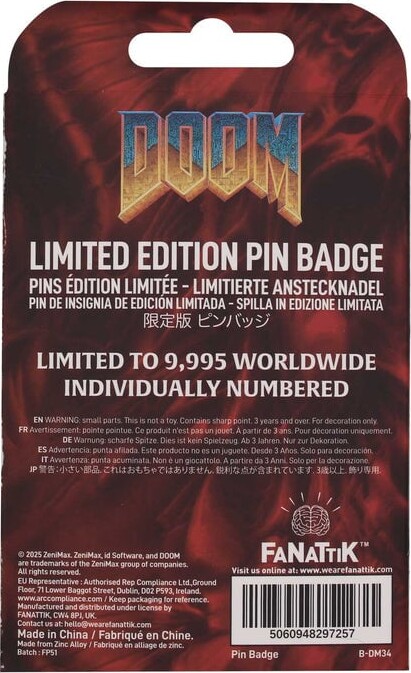 Doom - Floppy Disk - Limited Edition Pin Badge