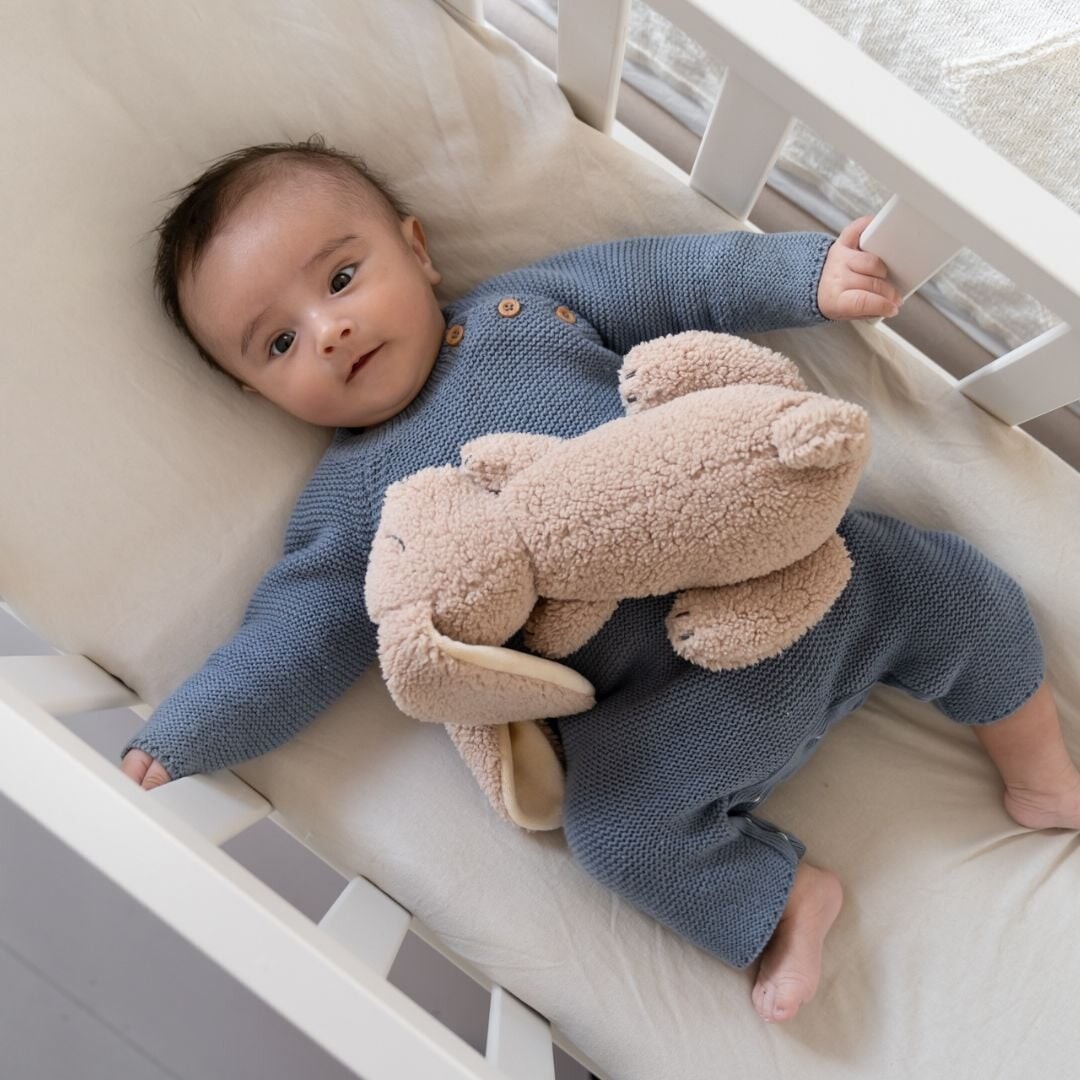Doomoo - Baby Varmepude Bamse - Kanin - Taupe