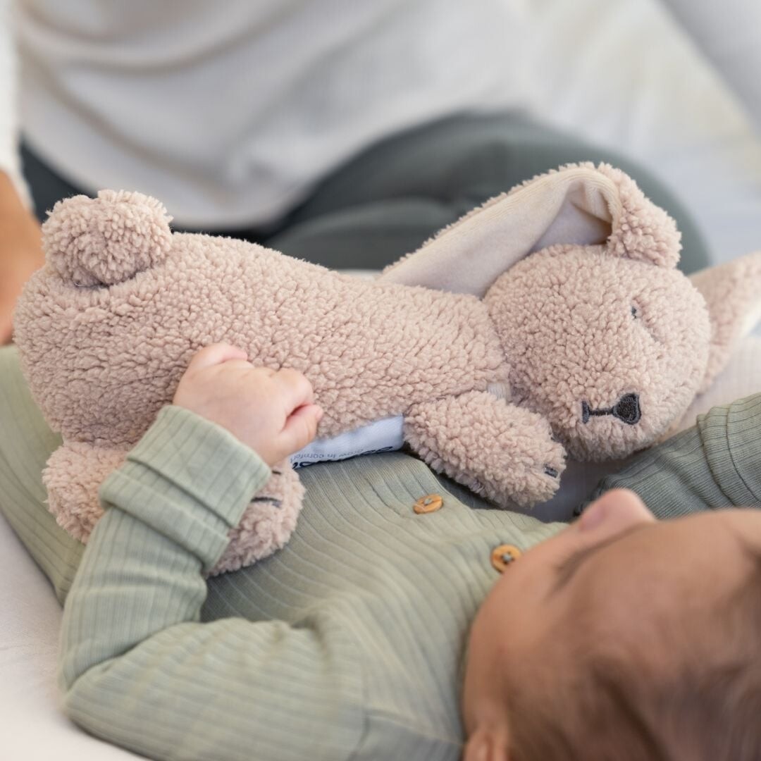 Doomoo - Baby Varmepude Bamse - Kanin - Taupe