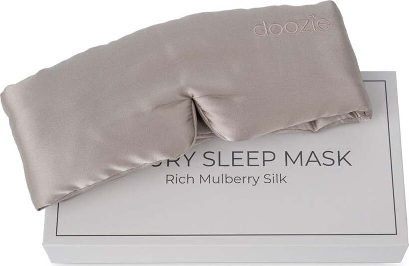 Doozie - Luksus Sovemaske Perle Grå