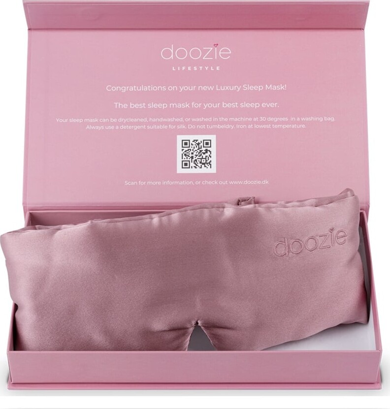 Doozie - Luksus Sovemaske Støvet Lyserød