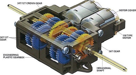 Tamiya 70168 - Double Gear Box Leftright Independent 4-Speed