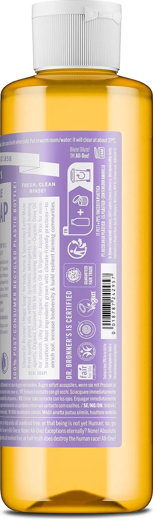 Dr Bronner S - Flydende Sæbe Lavender 240 Ml