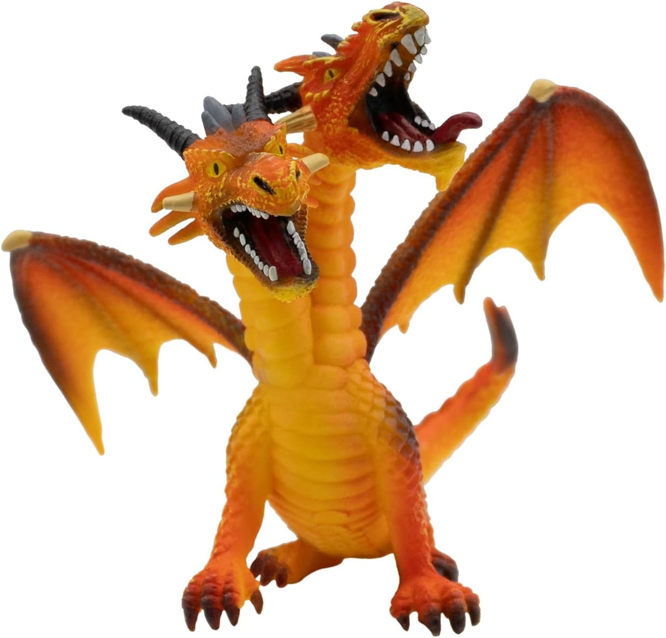 Drage Figur Med 2 Hoveder - Orange - 75598 - Bullyland