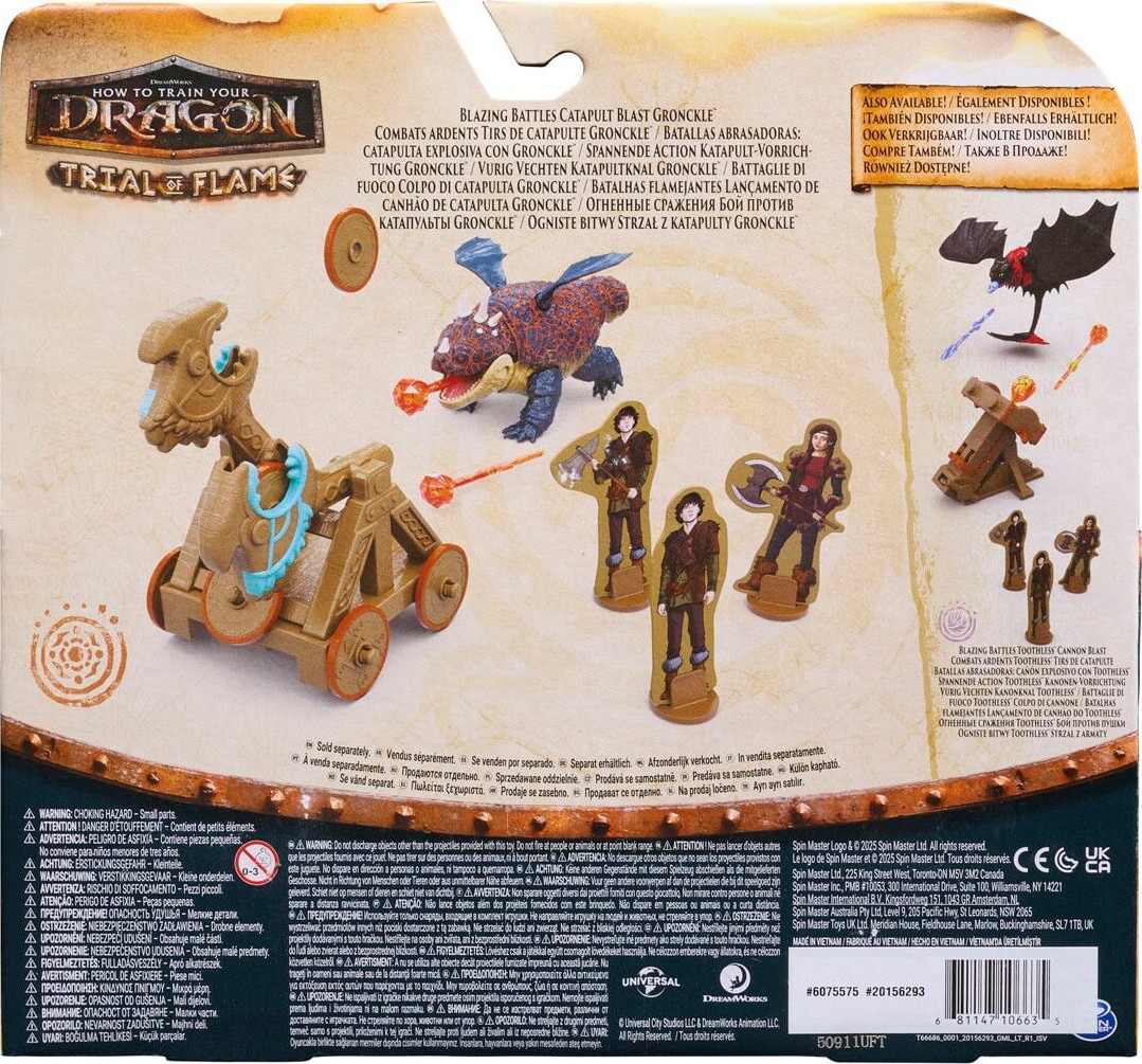 How To Train Your Dragon - Blazing Battles - Catapult Blast Gronckle