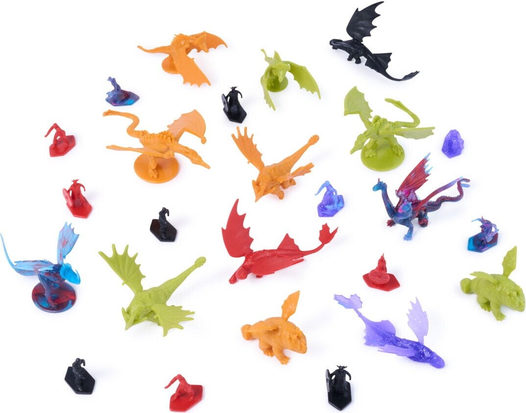 Dragons - Spand Med Små Dragefigurer 25 Stk