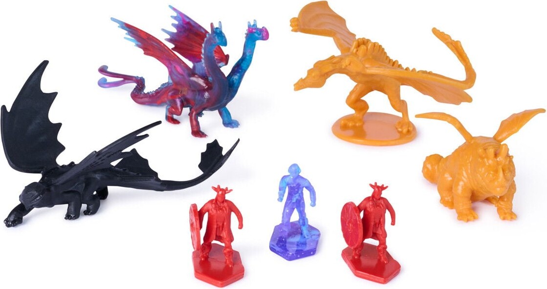Dragons - Spand Med Små Dragefigurer 25 Stk