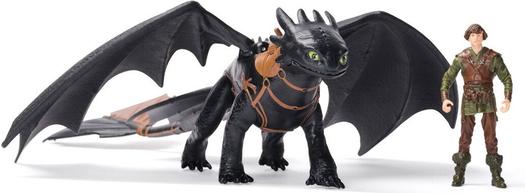 How To Train Your Dragon - Toothless Hiccup Drage Figur Sæt