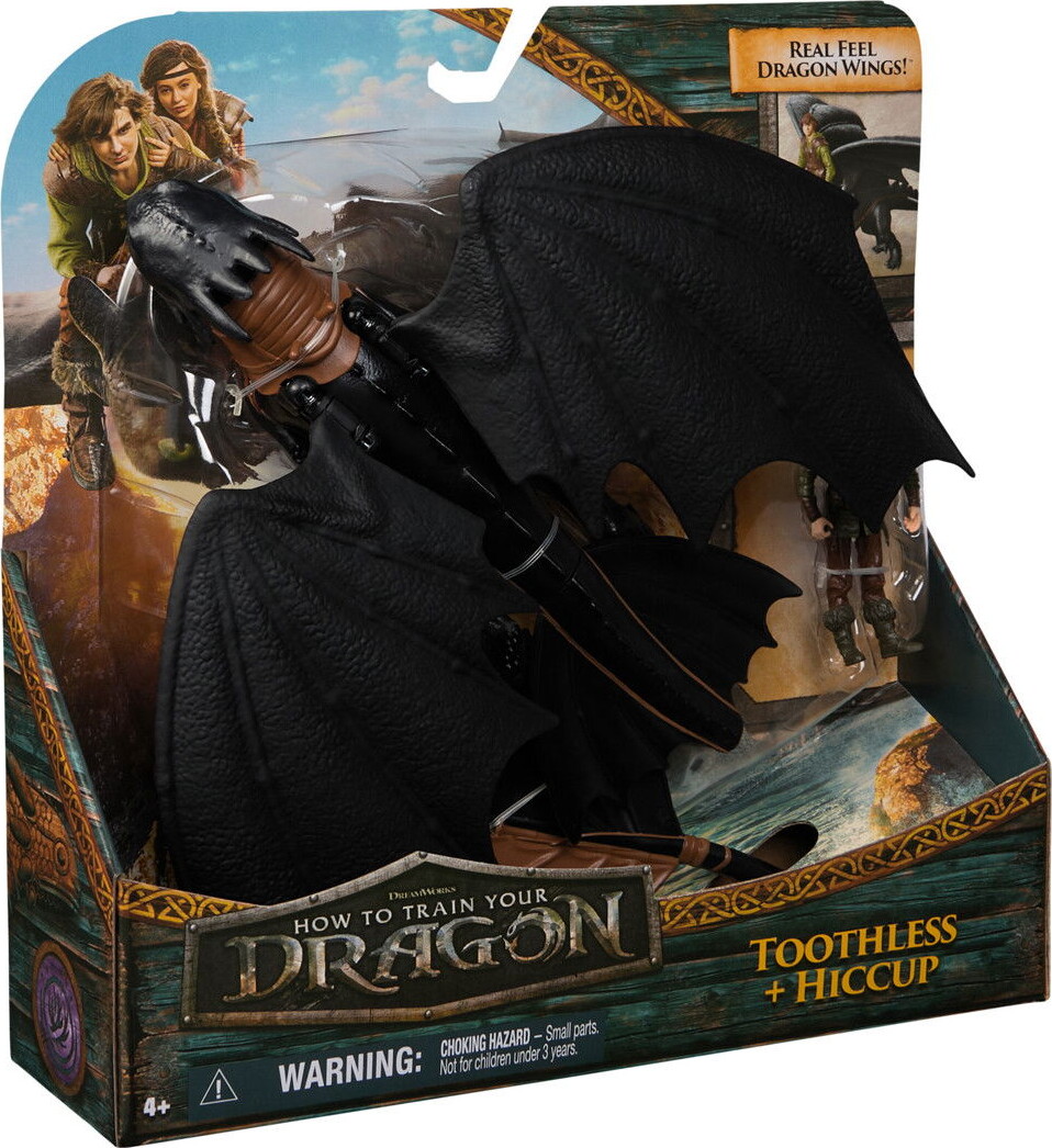 How To Train Your Dragon - Toothless Hiccup Drage Figur Sæt