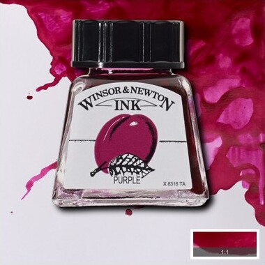 Winsor Newton - Tegne Blæk - 14 Ml - Lilla