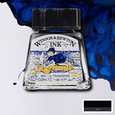 Winsor Newton - Tegne Blæk - 14 Ml - Ultramarine