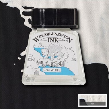Winsor Newton - Tegne Blæk - 14 Ml - Hvid