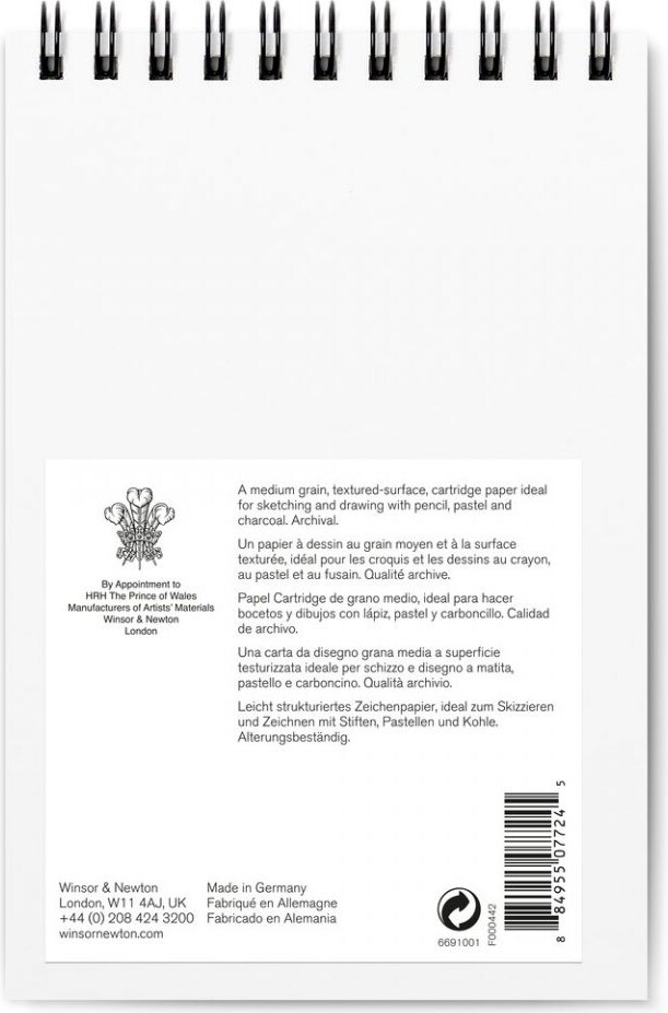 Skitsebog - A5 - 25 Sider - Winsor Newton
