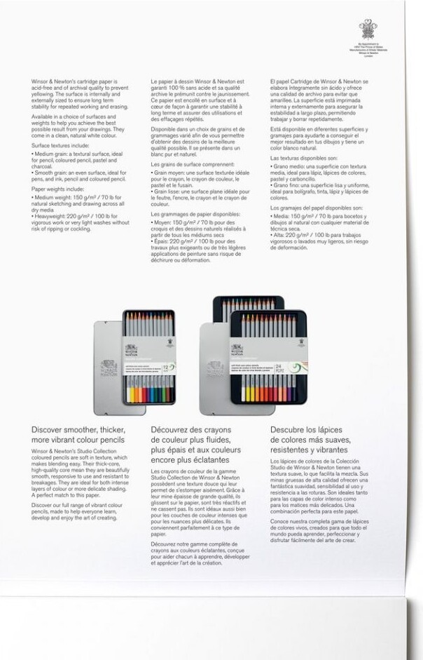Skitsebog - A4 - 25 Sider - Winsor Newton