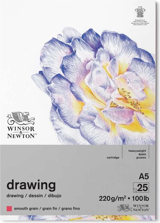 Winsor Newton - Tegneblok - Glat 220G A5 25 Sider