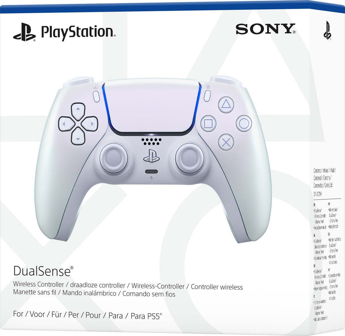 Sony - Playstation 5 Dualsense Controller - Trådløs - Chroma Pearl