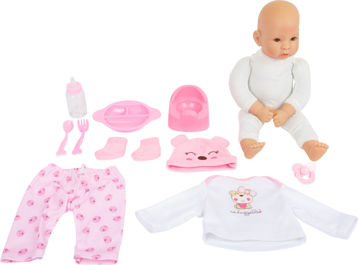 Babydukke Til Børn - Marie - Sæt Med Tilbehør - Marie