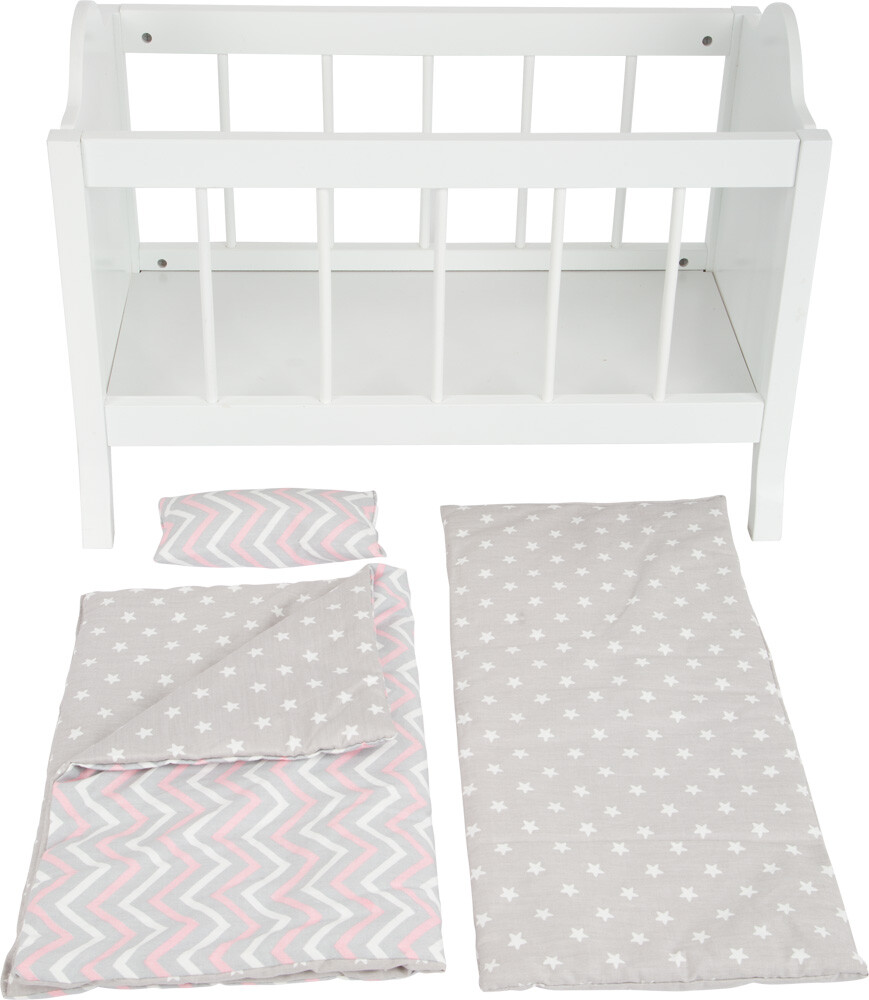 Dukkeseng I Træ - Hvid - Small Foot