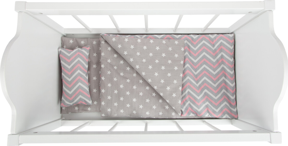 Dukkeseng I Træ - Hvid - Small Foot