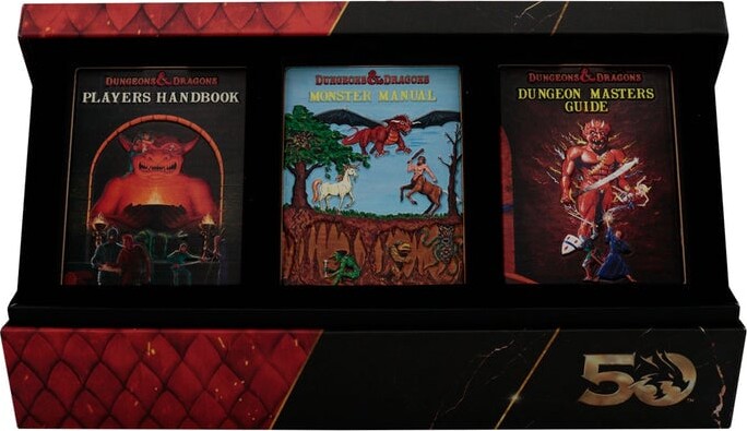 Dungeons Dragons 50Th Anniversary 1St Edition Book Cover Ingot Set