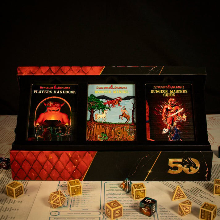 Dungeons Dragons 50Th Anniversary 1St Edition Book Cover Ingot Set