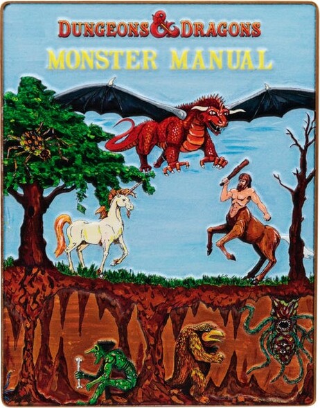 Dungeons Dragons 50Th Anniversary 1St Edition Book Cover Ingot Set