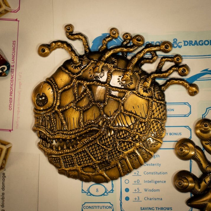 Dungeons Dragons 50Th Anniversary Beholder Twin Medallion Set