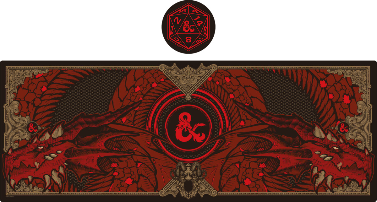 Dungeons Dragons Desk Pad Coaster Set