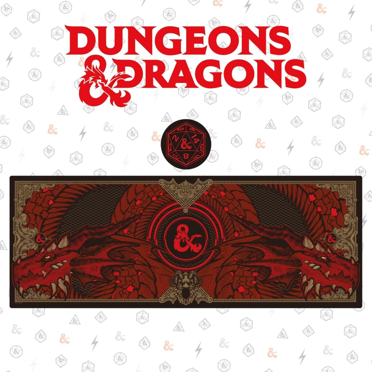 Dungeons Dragons Desk Pad Coaster Set