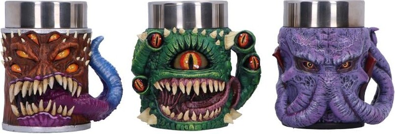 Dungeons Dragons Mini Monster Tiny Tankards Set Of 3