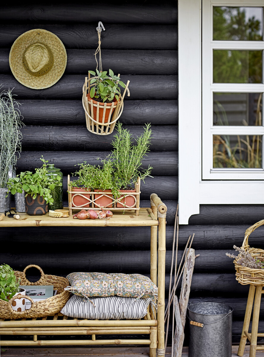 Bloomingville - Dusan Zink Spand - Grå - Galvaniseret Metal