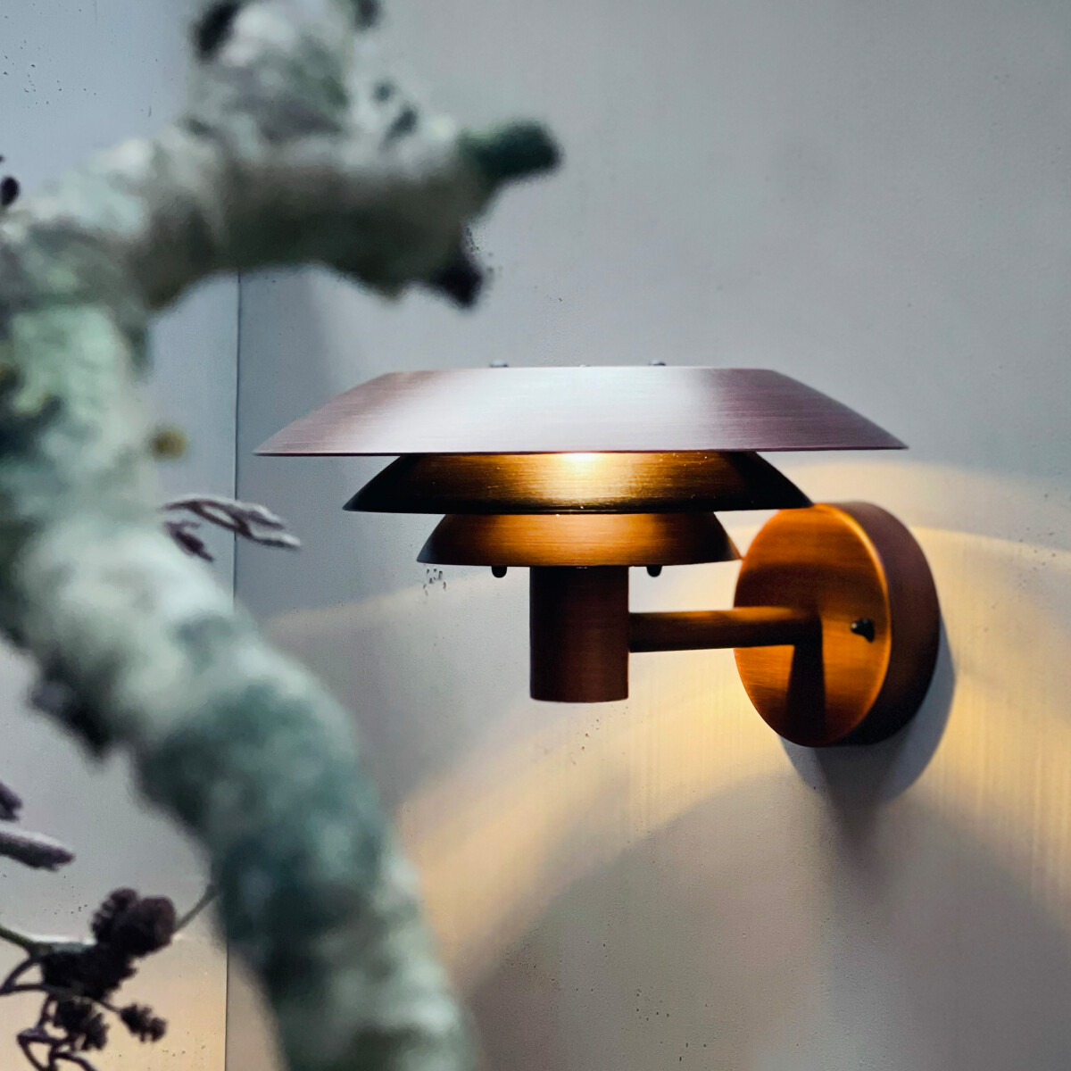 Dyberg Larsen Væglampe - Dl25 - Udendørs Lampe - Kobber Look