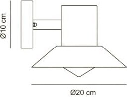 Dyberg Larsen Væglampe - Venice Udendørs Lampe - Sort