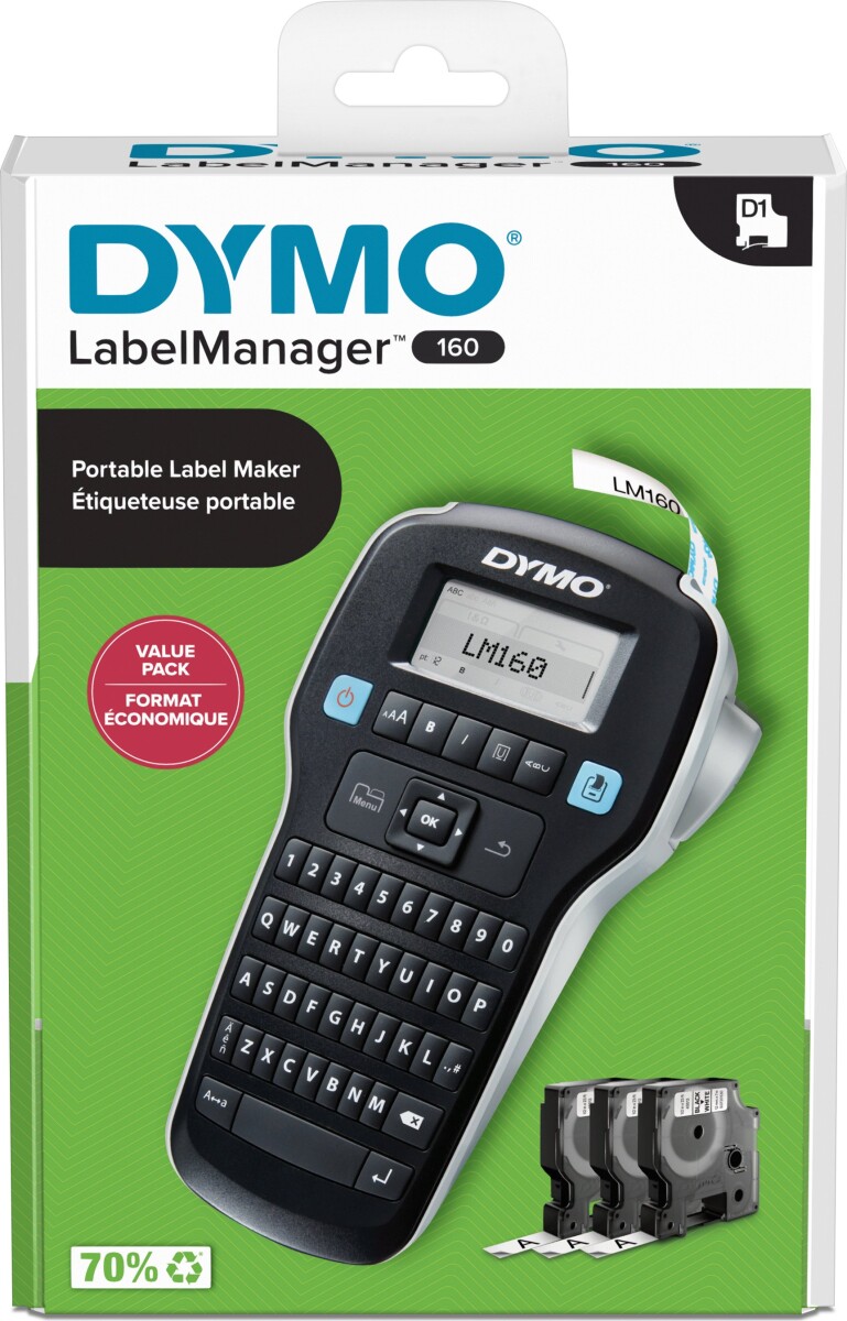 Dymo - Labelmanager 160 Etiketmaskine Startsæt