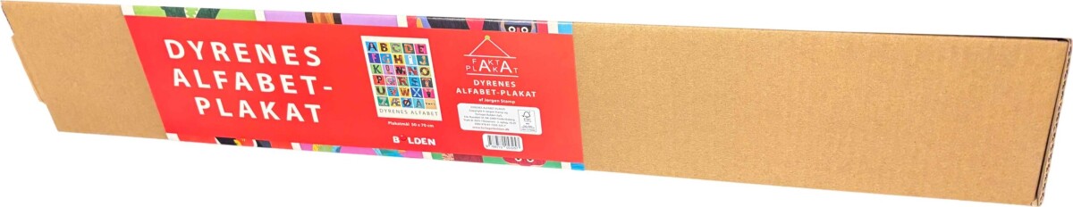 Dyrenes Alfabet - Plakat - 6 Stk
