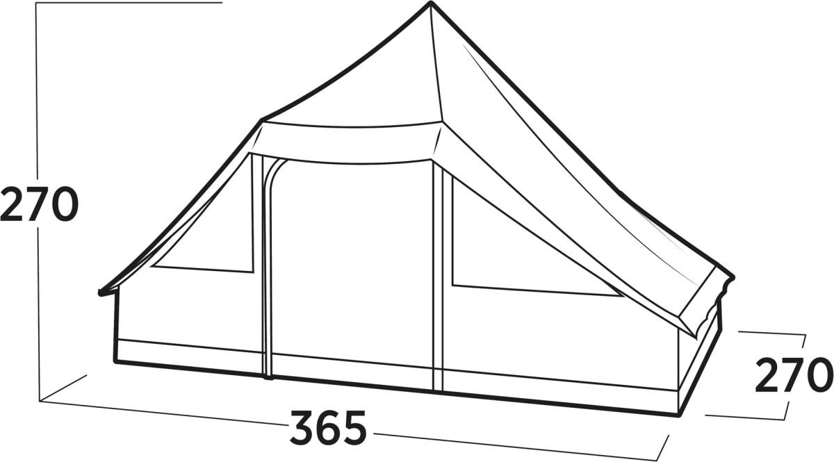 Easy Camp - Orsa Cabin - Telt - 8 Personer - Mørk Sand