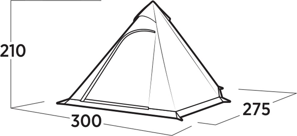 Easy Camp - Otra Tipi - Telt - 4 Personer - Mørk Sand