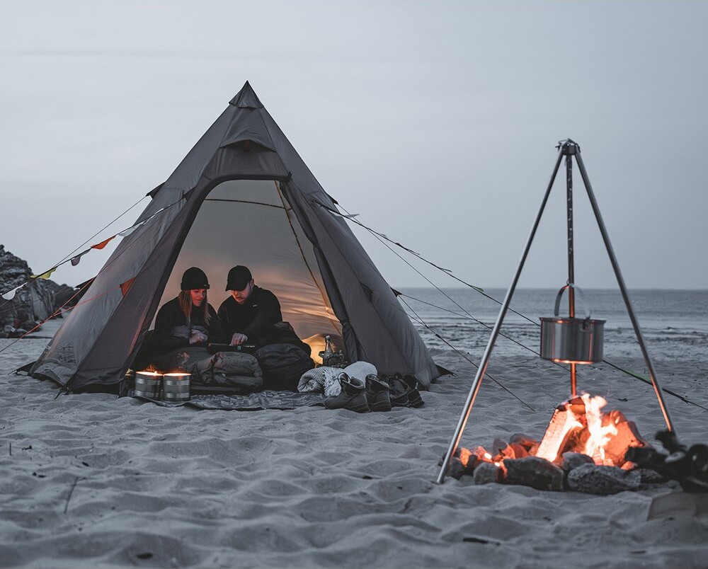 Easy Camp - Otra Tipi - Telt - 4 Personer - Mørk Sand