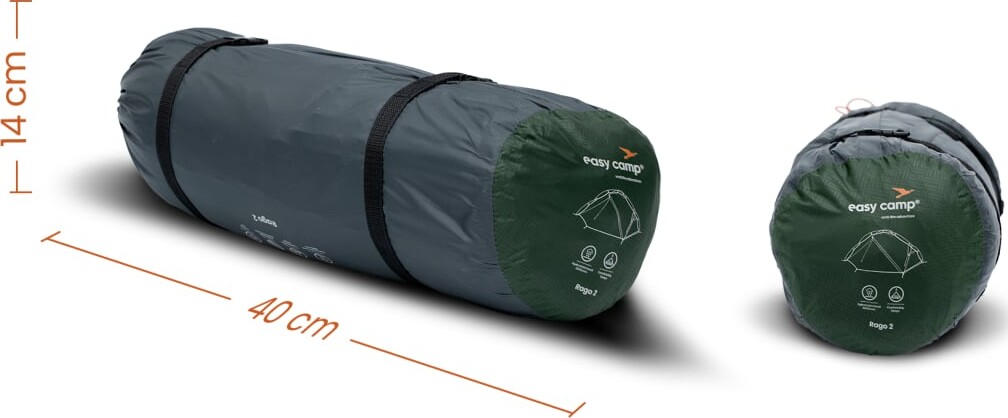 Easy Camp - Rago 2 Telt - Kompakt 1-2 Personers Telt