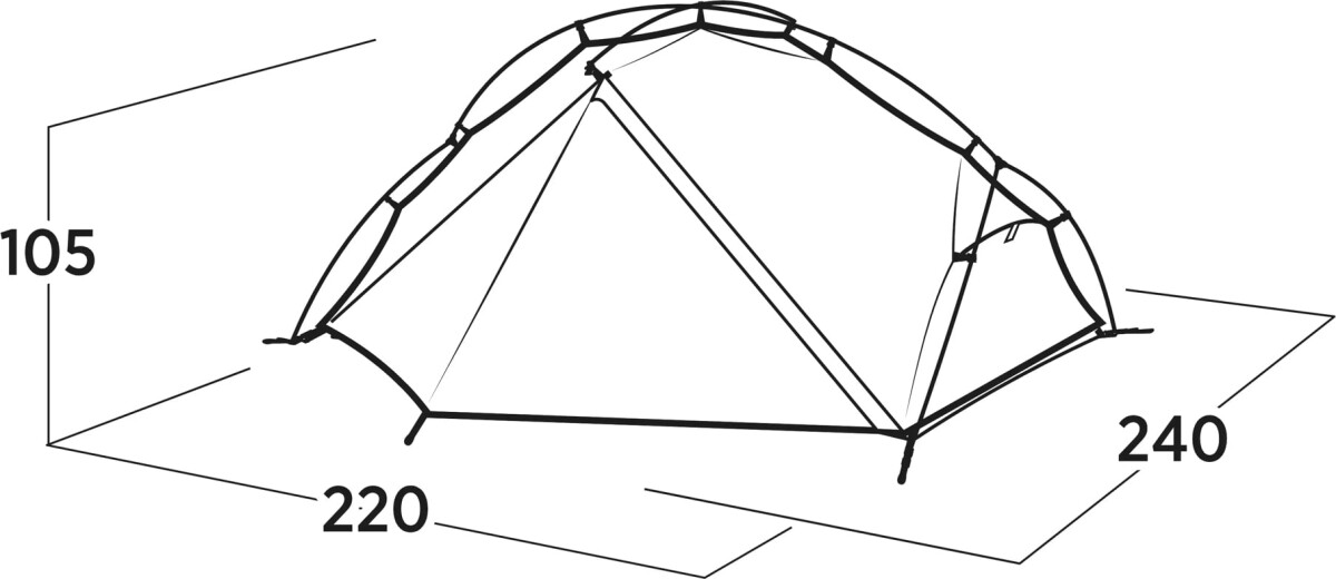 Easy Camp - Rago 2 Telt - Kompakt 1-2 Personers Telt