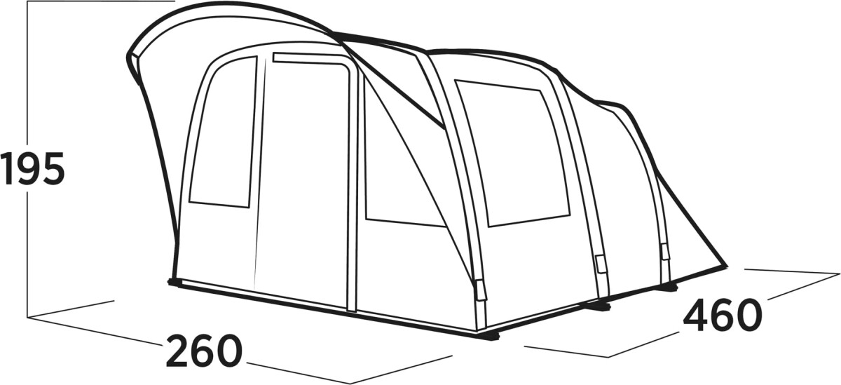 Easy Camp - Senja 4 Air - Oppusteligt 4 Personers Tunneltelt