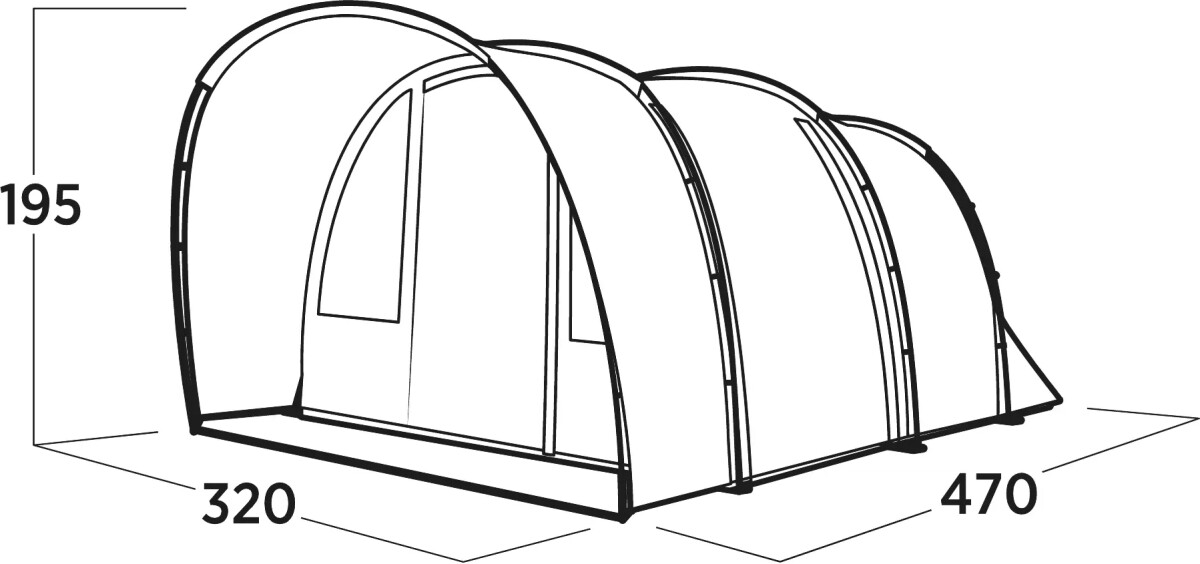 Easy Camp - Skarvan 5 - Telt - 5 Personer - Blå