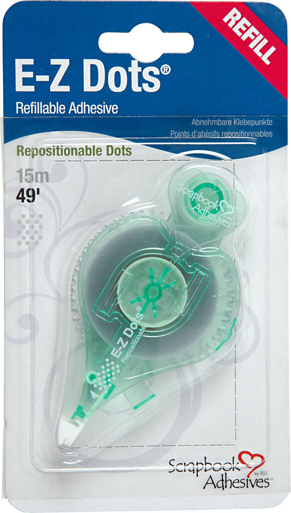 E-Z Runner - Refill - Prikker - Non-Permanent Lim - B 8 Mm - 15 M