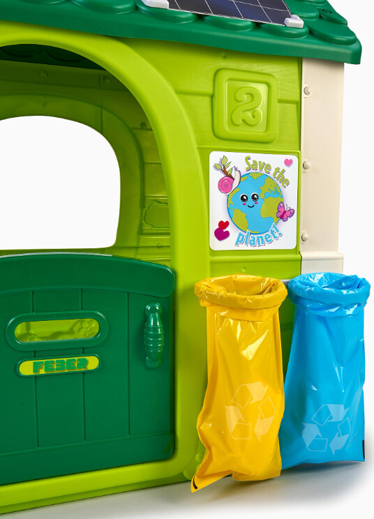 Feber - Legehus I Plast Til Børn - Udendørs - Øko Hus